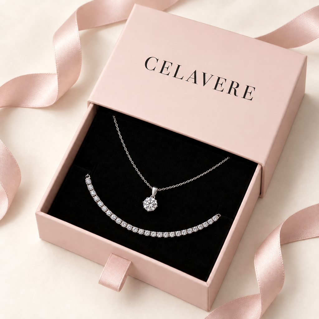 Set Collana Punto Luce + Bracciale Tennis Coordinato