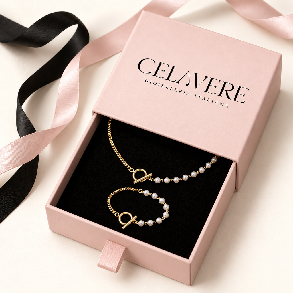 Set Collana e Bracciale Perle 18K - elegante e raffinato